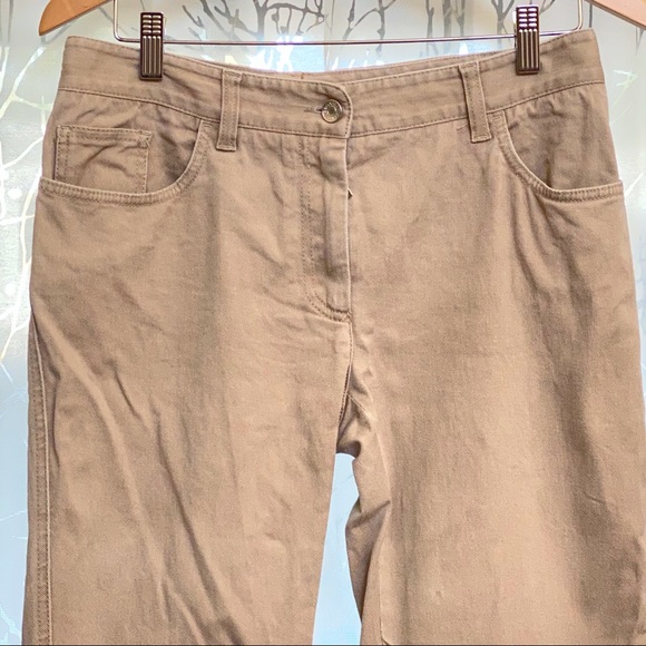 Dolce & Gabbana brown tan khaki high rise waisted straight Leg jeans long pants - Picture 8 of 16